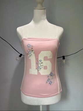 Floral '16' tank top